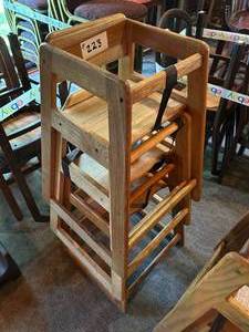 lot 223 image: Three Wood Highchairs