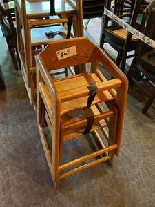 lot 224 image: Two Wood Highchairs