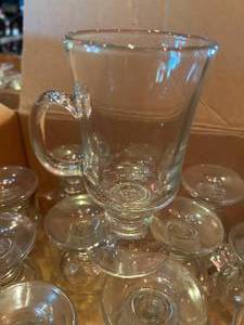 lot 238 image: Large Box of Handle Fluted Glasses