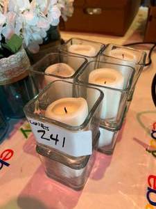 lot 241 image: Lot of 10 Candles & Holders