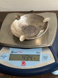 Plate-Mex .925 Sterling Silver Ash Tray