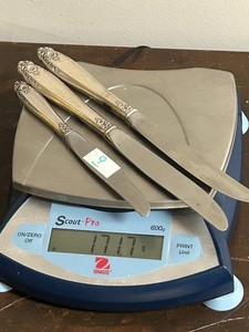 Lot Of (3) Sterling Silver Butter Knives
