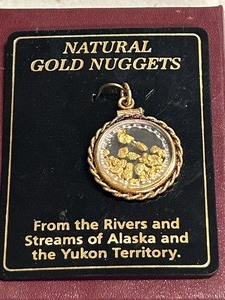 Encapsulated Ntural Gold Nuggets From The Rivers & Streams Of Alaska & The Yukon Territory