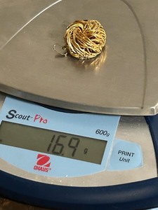 Gold-Plated Sterling Silver Necklace Pendant