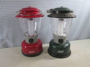 lot 7 image: (A-2) 2 Coleman Battery Operated La...