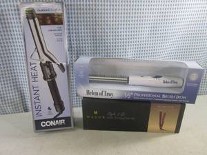 lot 21 image: (CS) 2 Hair Irons and Straightener...