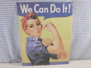 lot 50 image: (G-1) We Can Do It Tin Sign 12 12...