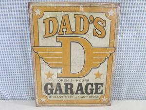 lot 53 image: (EC1) Dads Garage Tin Sign 12 12...