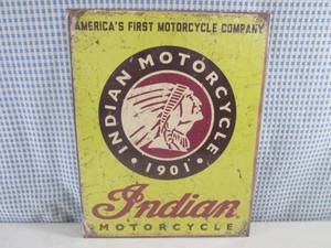 lot 55 image: (EC1) Indian Motorcycles Tin Sign 1...