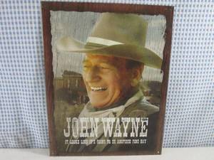 lot 72 image: (G-1) John Wayne Tin Sign 12 12 x...