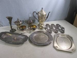 lot 102 image: (CS) Assorted Silver Plated Etc...