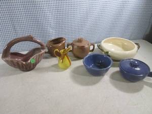 lot 113 image: (BS) Assorted Vintage Stoneware - S...
