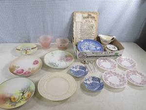 lot 117 image: (BS) Assorted Vintage Plates Etc...