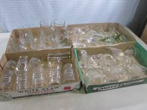 lot 129 image: (A-3) 4 Flats of Assorted Glasses a...