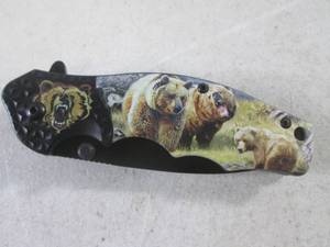 lot 151 image: (CNTR) Bears Spring Assist Knife wi...