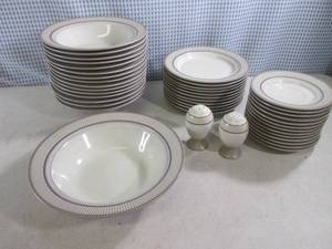 lot 180 image: (A-1) Stoneware Dishes, Bowls and S...