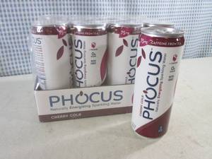 lot 219 image: (B-2) 12-Pack Phocus Cherry Cola Sp...