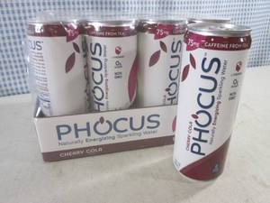 lot 220 image: (B-2) 12-Pack Phocus Cherry Cola Sp...