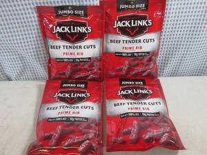 lot 227 image: (B-1) 4 Bags Jumbo Size Jack Links ...