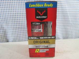 lot 235 image: (C-3) Box of 12 Jack Links Original...