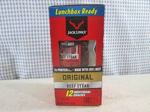 lot 236 image: (C-3) Box of 12 Jack Links Original...