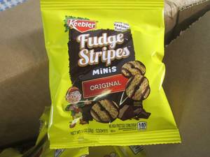 lot 237 image: (EC2) Case of 130 Bags Fudge Stripe...