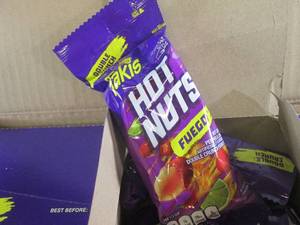 lot 240 image: (EC2) Case 36 Bags Takis Hot Nuts F...