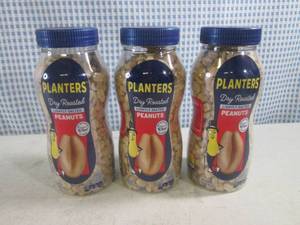 lot 248 image: (B-4) 3 Bottles Planters Dry Roaste...