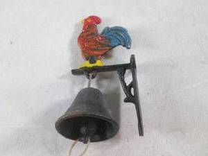 lot 260 image: (EC1) Cast Iron Bell and Wall Mount...