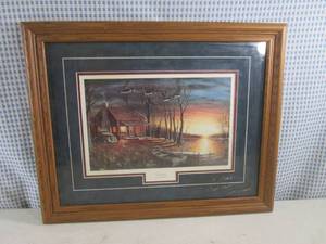 lot 265 image: (D-1) Framed Jim Hansel Sundown P...