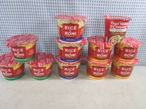 lot 302 image: (C-2) 10 Assorted Rice A Roni Cups ...