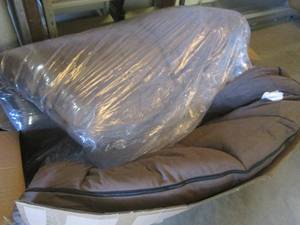 lot 313 image: Brand New Chocolate Color Futon Siz...