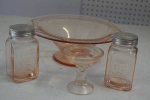 Pink depression glass...