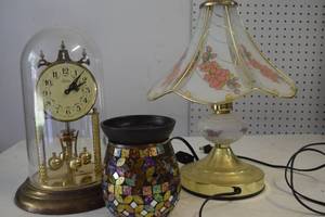 Glass encapsulated anniversary cloc...