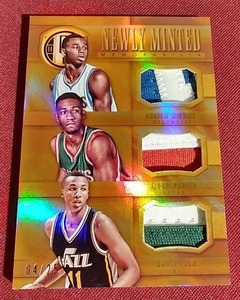lot 6 image: 2014-15 Andrew Wiggins (Etc) Triple Patch Card - #d25