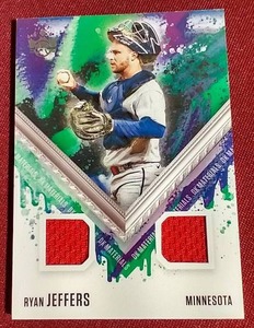 lot 9 image: 2021 2-Patch Ryan Jeffers Jersey Card