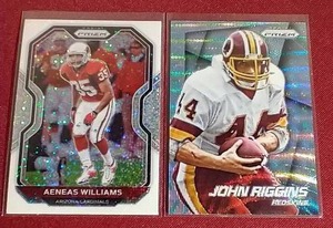 lot 30 image: (2) Prizm Short Print Football Cards