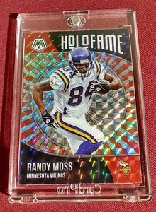 lot 33 image: Mosaic Holofame Randy Moss Card in One Touch
