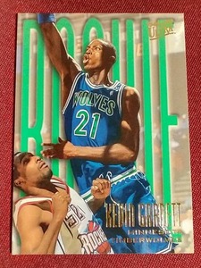 lot 41 image: 1995-96 Fleer Ultra Kevin Garnett Rookie Card