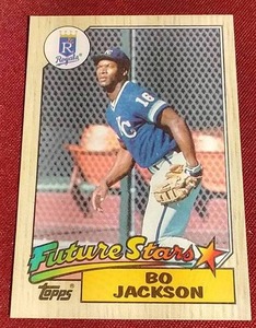 lot 44 image: 1987 Topps Bo Jackson Rookie Card