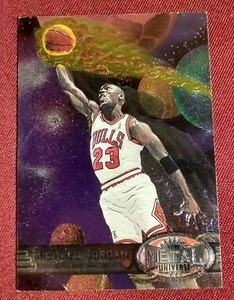 lot 48 image: 1997-98 Metal Universe Michael Jordan Card