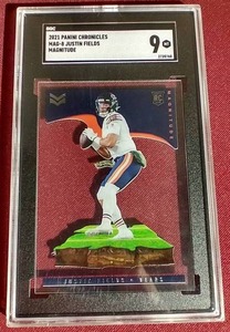 lot 54 image: 2021 Chronicles Justin Fields Acetate Rookie Card - SGC 9