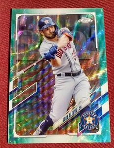 lot 57 image: 2021 Topps Chrome Jose Altuve Aqua Refractor - #d199