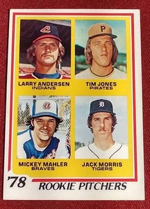 lot 76 image: 1978 Topps Jack Morris Rookie Card