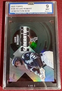 lot 80 image: 2022 Topps Luis Robert Generation Now Card - ISA 9