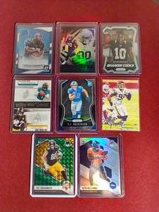 lot 86 image: (8) Football Rookie Cards - Nice Names & Parallels
