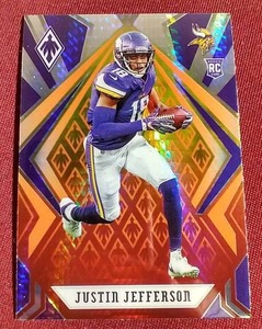 lot 88 image: 2020 Phoenix Fire Burst Justin Jefferson Rookie Card