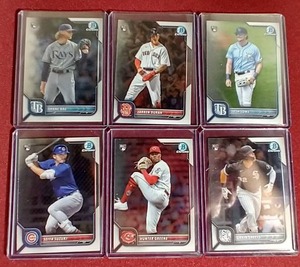 lot 90 image: (6) 2022 Bowman Chrome Baseball Rookie Cards - Some Nice Names