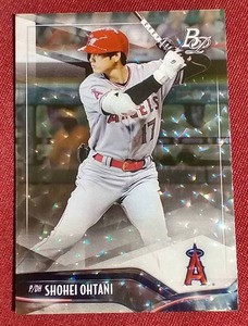 lot 96 image: 2021 Bowman Platinum Ice Foil Shohei Ohtani Card
