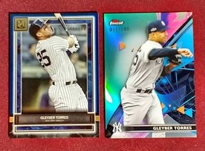 lot 113 image: (2) Nice Numbered Gleyber Torres Cards